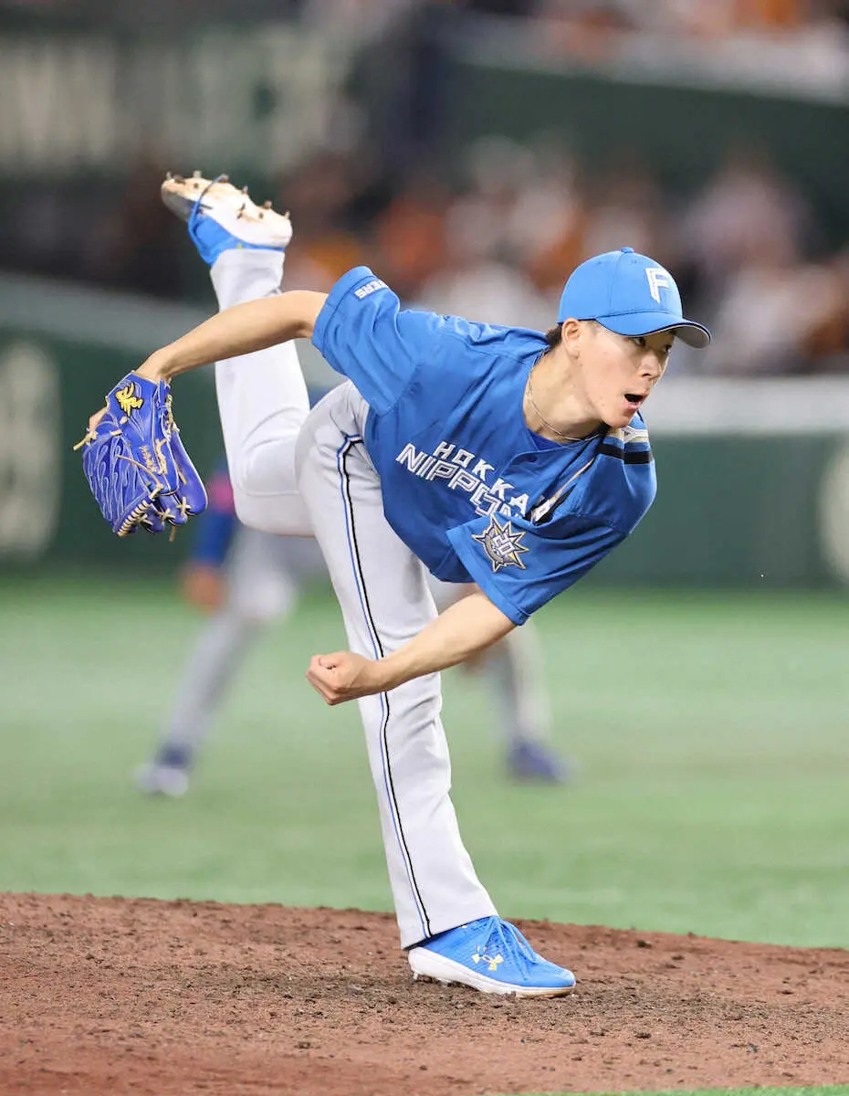 【画像・写真】日本ハム二刀流・矢沢が現状維持の1500万円で更改　右有鉤骨骨折の経過も良好　来季は「10本」