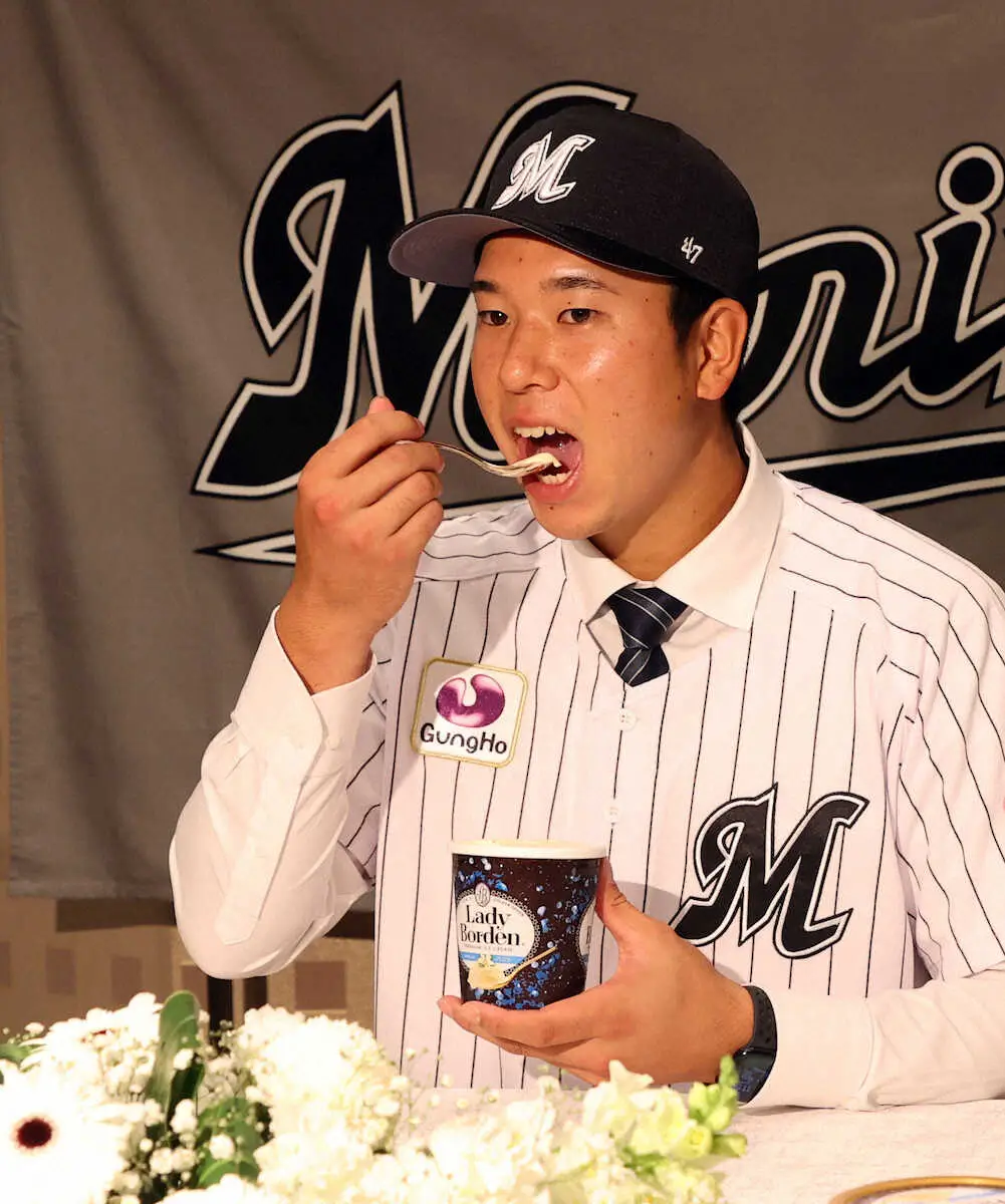 【画像・写真】ロッテドラ1・上田　家康級“長寿”になる！岡崎市出身「息の長い選手に」　「レディーボーデン」大好き