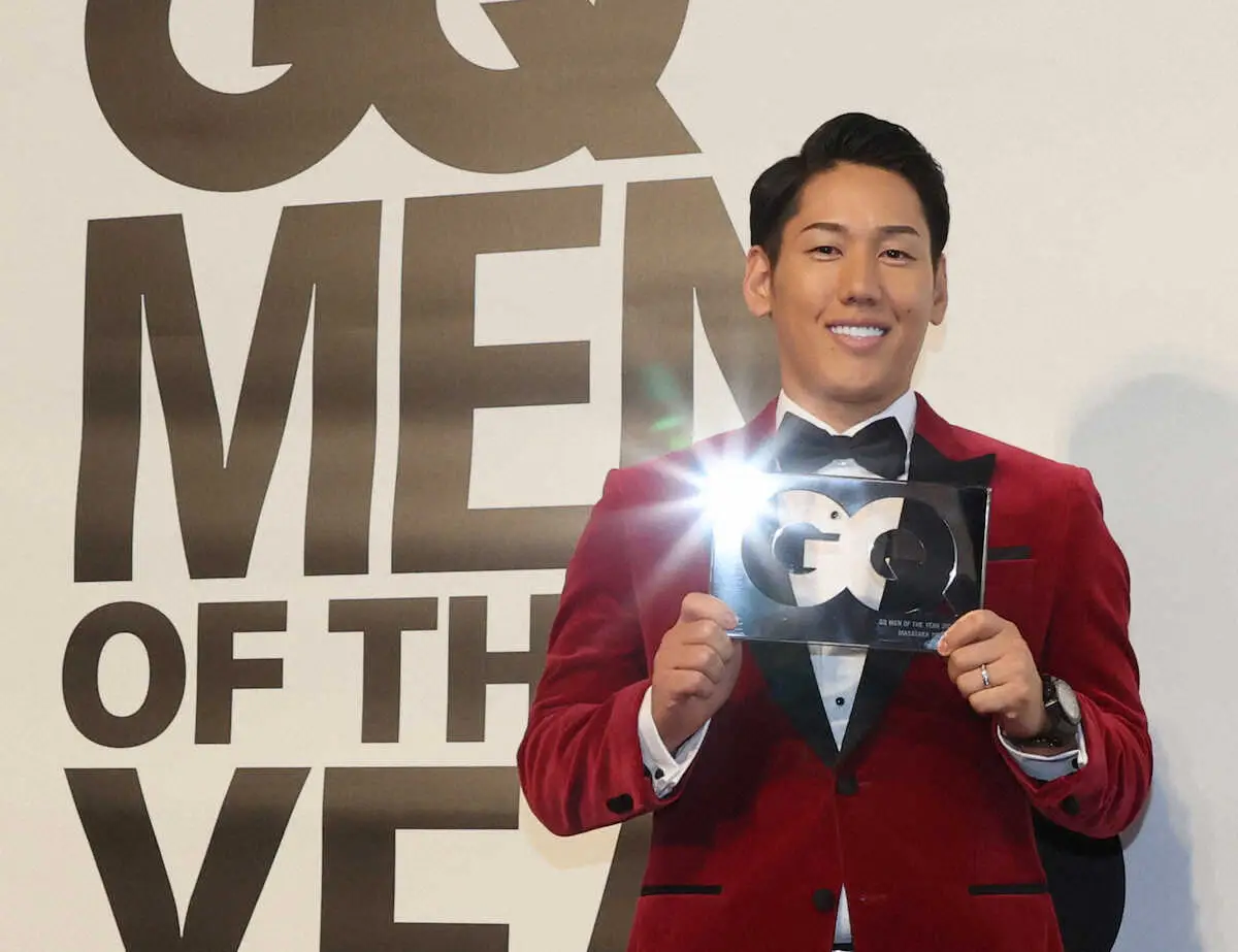 【画像・写真】レッドソックス・吉田　「GQ　MEN　OF　THE　YEAR　2023」表彰式「緊張している」