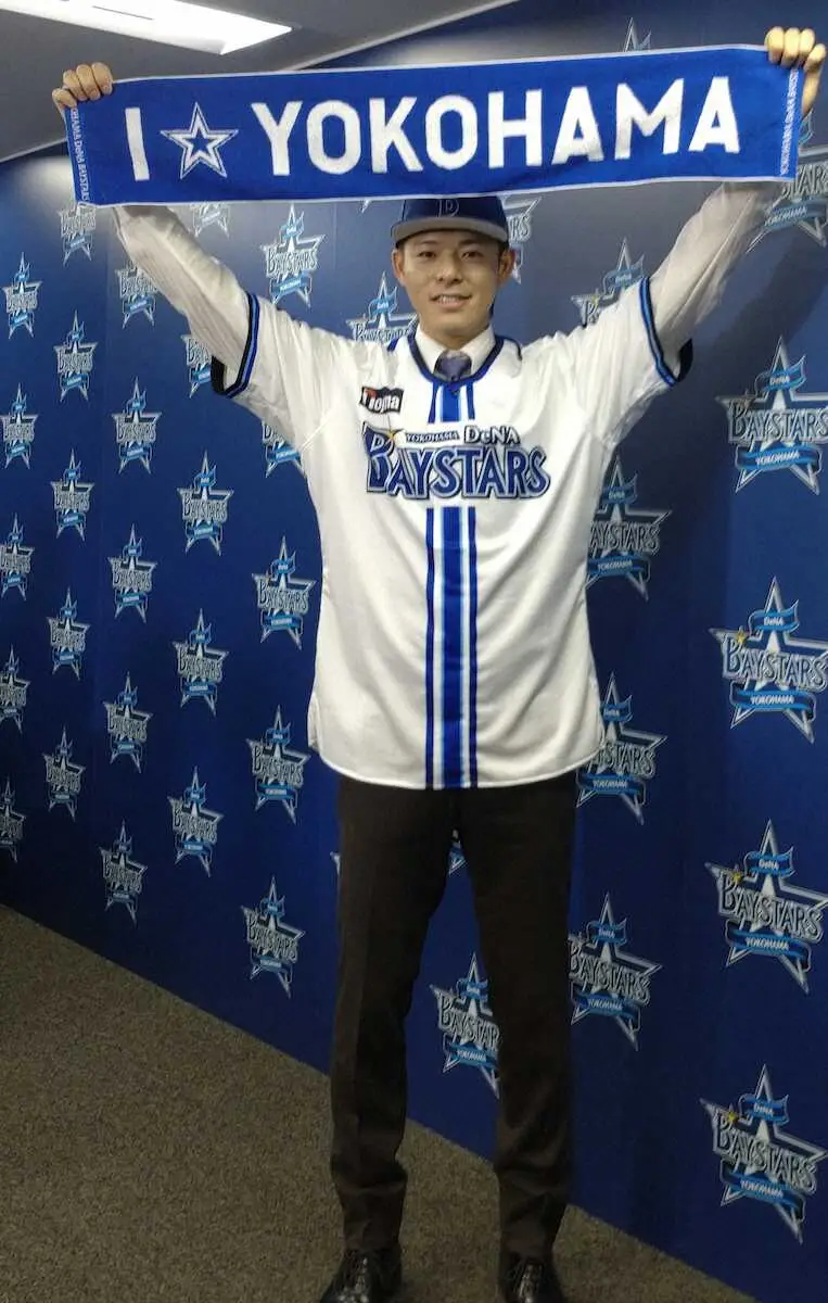 【画像・写真】前オリックス育成、DeNA入団の中川颯が会見「祖父は泣いていた」