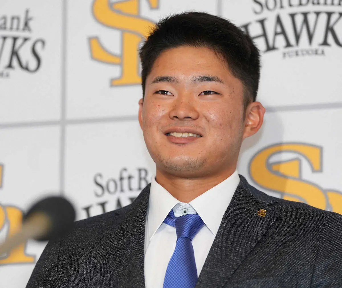 【画像・写真】ソフトバンク契約更改　生海は来季目標の20本塁打へ柳田塾で鍛える　野村勇、笠谷は…