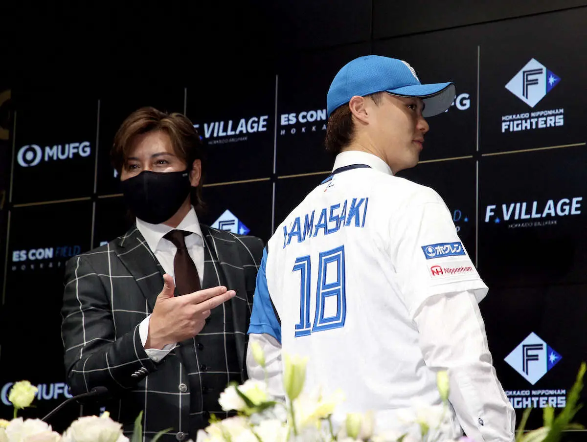 【画像・写真】日本ハム・山崎福　入団に“縁”を感じた胸中告白「中学生の時に脳腫瘍の手術」　親子二代で所属