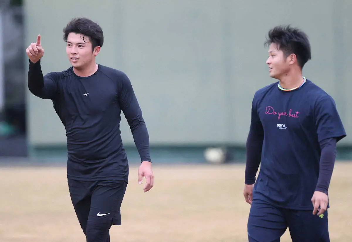【画像・写真】阪神新入団の椎葉＆松原が鳴尾浜で初練習　約2時間汗を流す