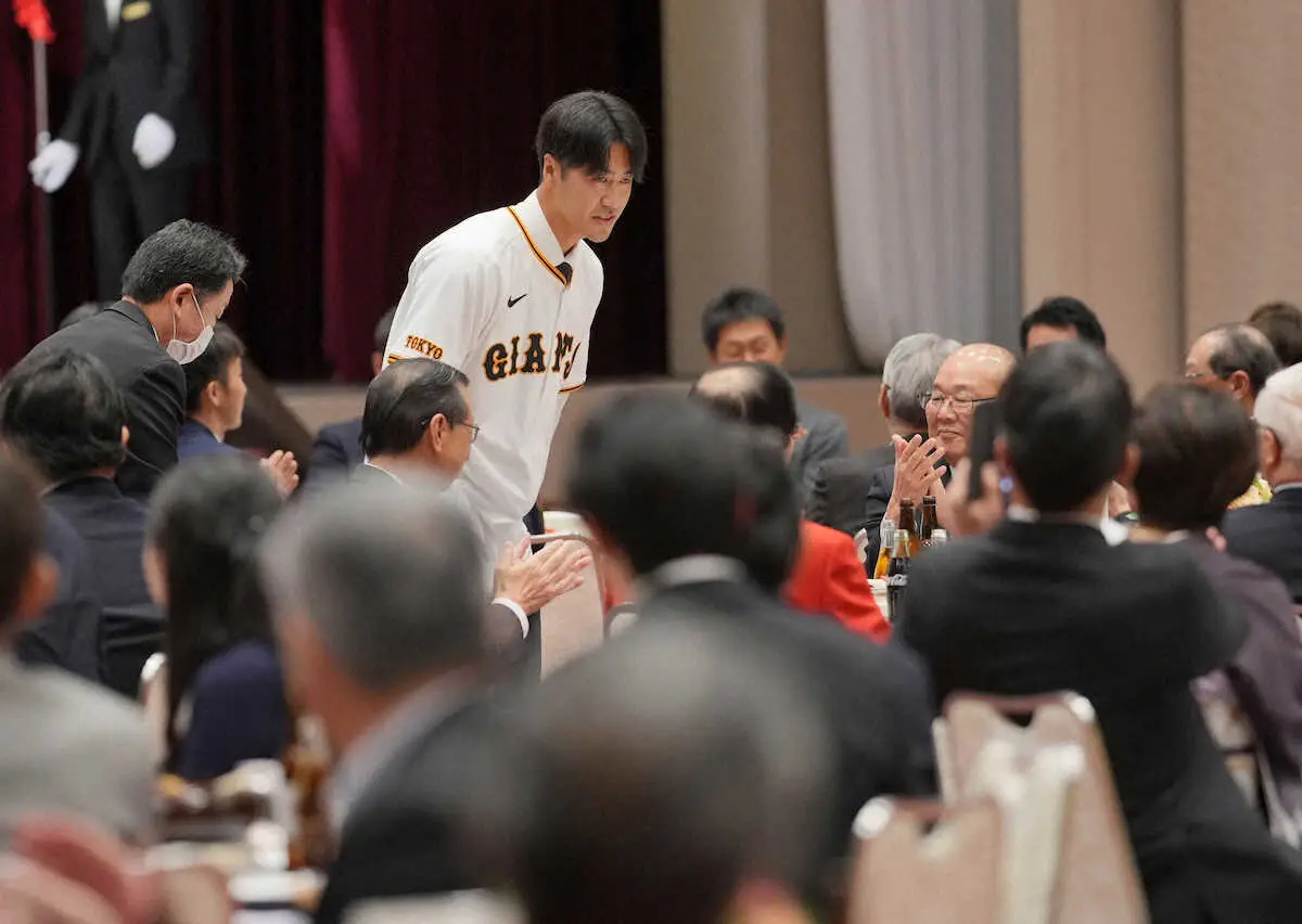 【画像・写真】巨人ドラ1・西舘　花巻東の大先輩・大谷＆雄星と26年WBC共闘熱望「一緒にできたらやりたい」
