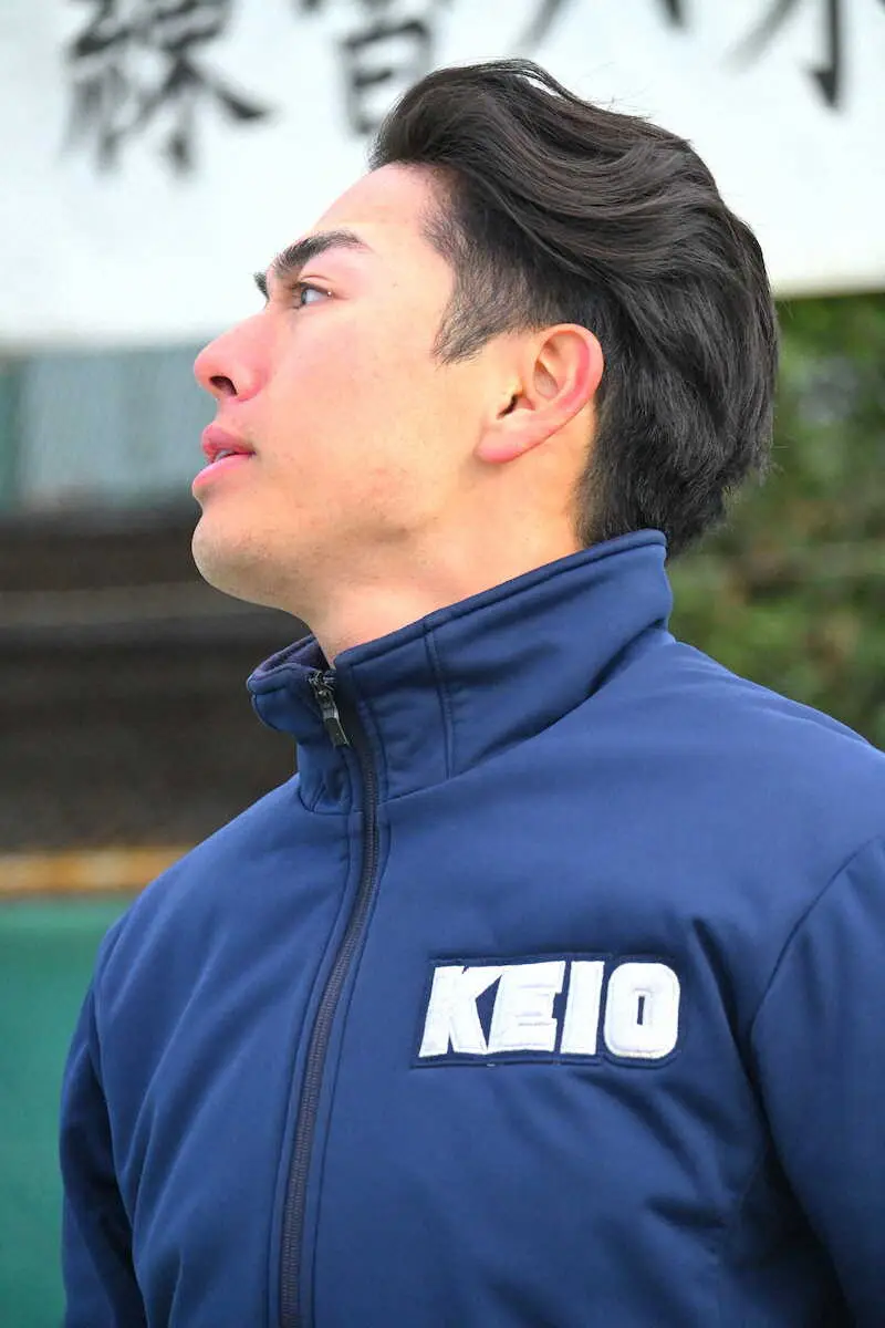 【画像・写真】慶大・清原ジュニアがプロ野球「目指したい」　日本一の慶應ナインとタッグへ「楽しみ」