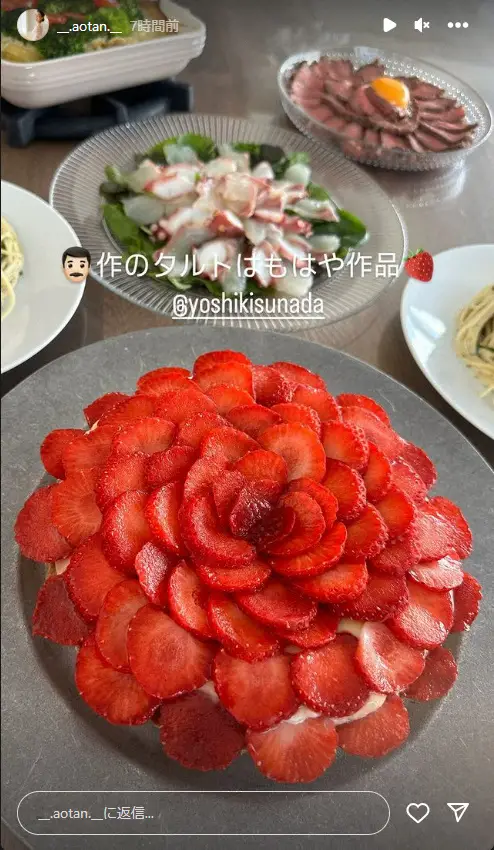 【画像・写真】中日・砂田　「もはや作品」なクリスマスタルトにネット絶賛の声　「すげえ」「上手すぎ」