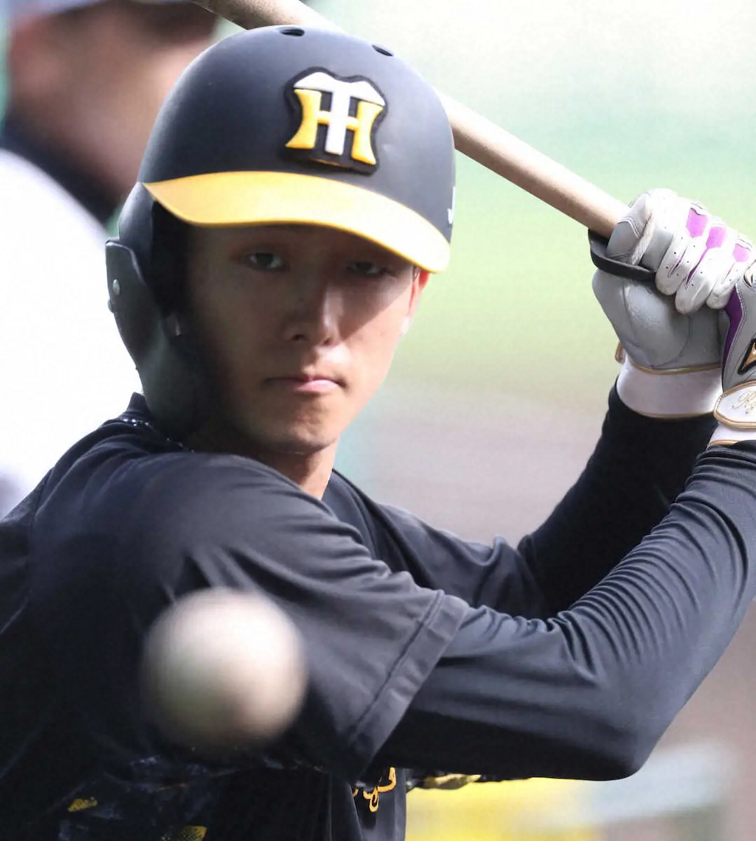【画像・写真】阪神・小幡「年男にふさわしい活躍を」　同学年の広島・小園らを意識「勝手に刺激にさせてもらっている」