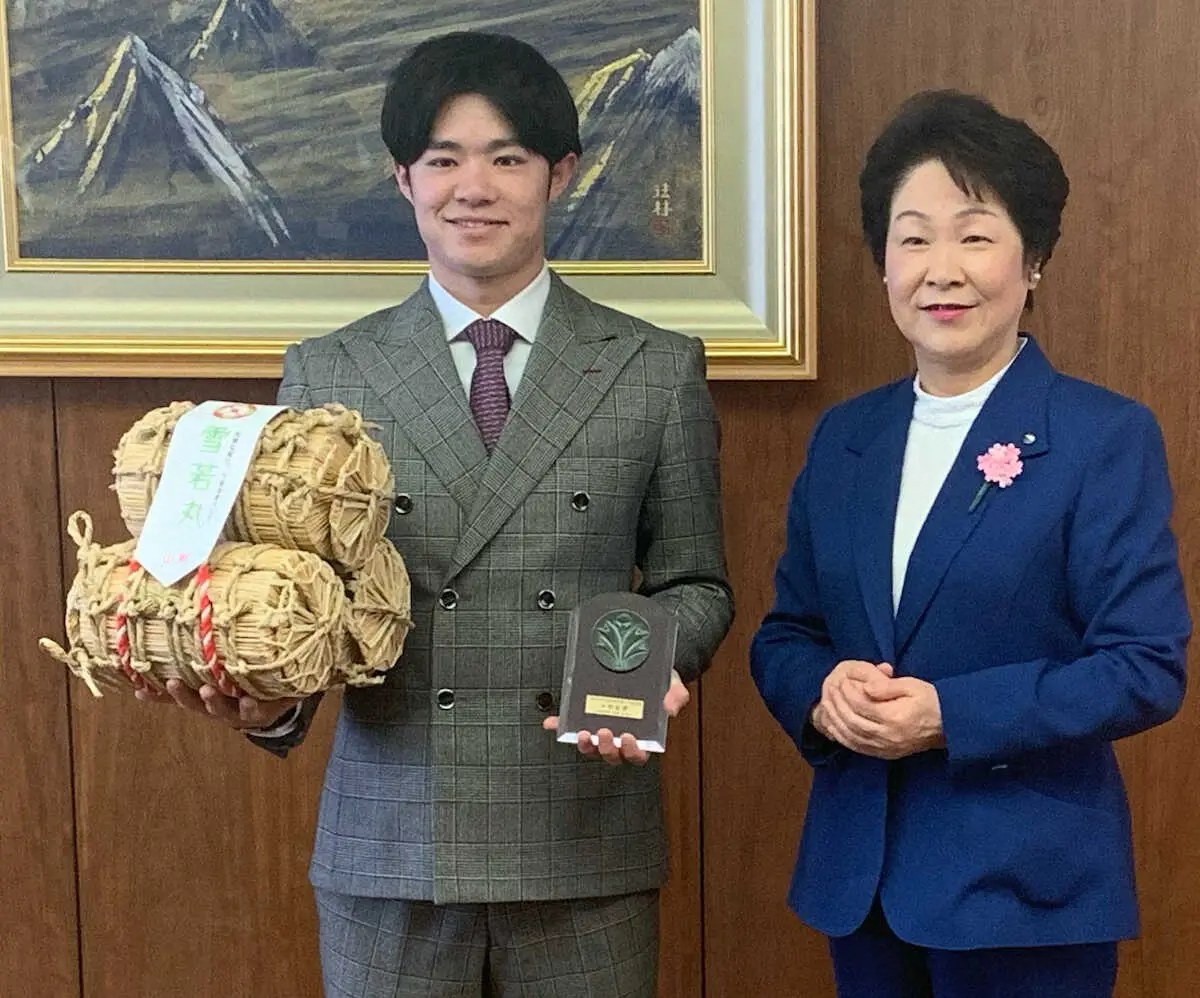 【画像・写真】阪神・中野　故郷山形に恩返し誓う　虎と侍ジャパンで活躍届けて「子どもたちに憧れてもらえるように」