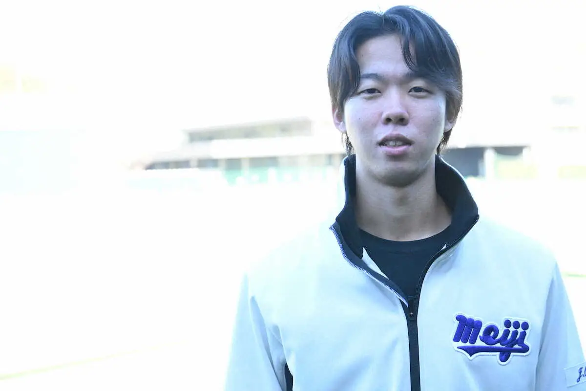 【画像・写真】明大の「ジェイ」大川慈英が「怪我の功名」で152キロ右腕に　弟「ケイ」も常総学院投手