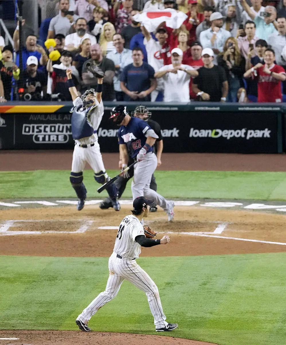 【画像・写真】ヤクルト中村　WBC決勝で大谷翔平が奪った空振り三振「当たると思ったんですよ、トラウト選手に」