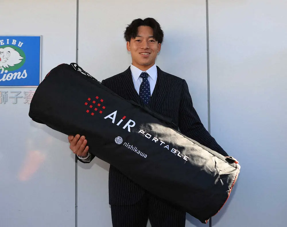 【画像・写真】西武ドラフト5位・宮沢大成　大谷マットレス持参「「僕もいい選手に」北大生で独立リーガー