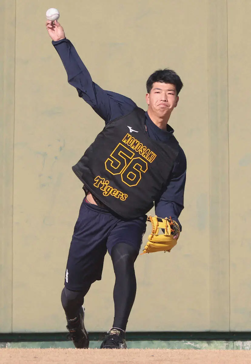 【画像・写真】阪神ドラ4百崎　同期とは風呂場で交流「いい同期に囲まれている」　ライバル山田とは切磋琢磨誓う