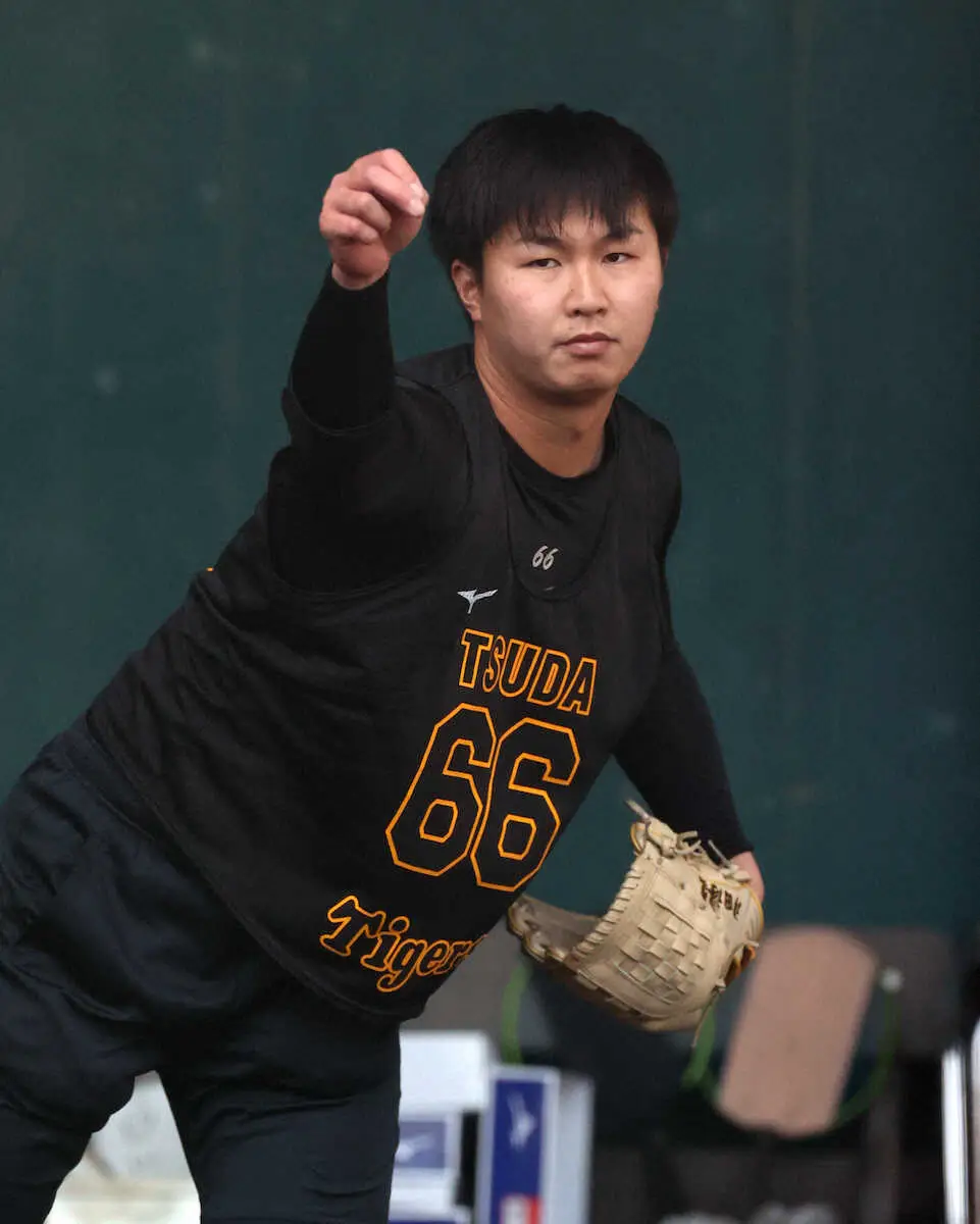 【画像・写真】阪神ドラ6津田「顎が上向いてしまったのが反省点」課題を再確認　鈴木啓示氏は「左足がパワーの源」