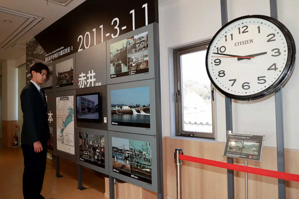 【画像・写真】楽天の新人選手が東日本大震災の被災地・東松島市を訪問　地元出身の7位大内が13年の日本一を回想