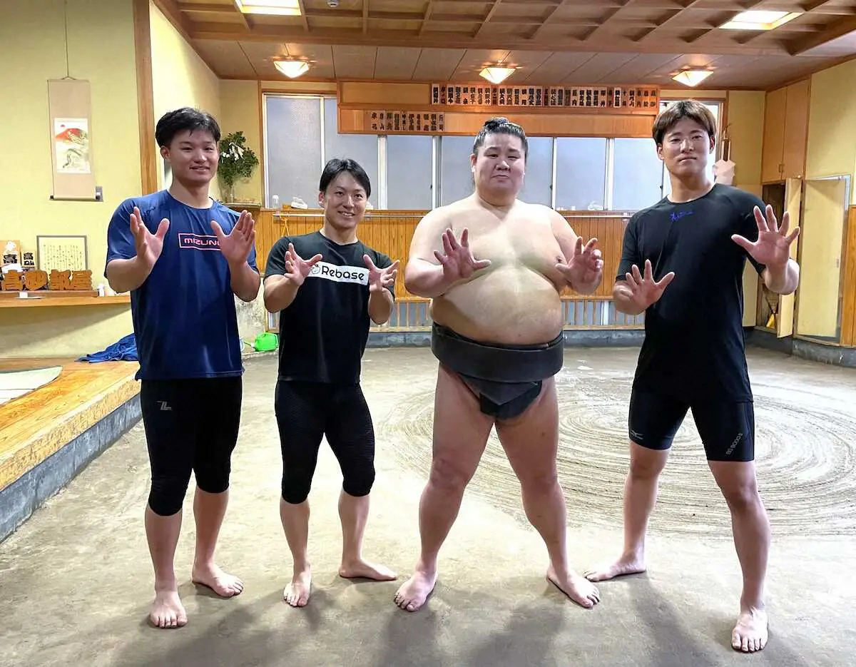 【画像・写真】阪神・森下　「めちゃくちゃいい経験」本場所中の高砂部屋で超異例の“出稽古トレ”