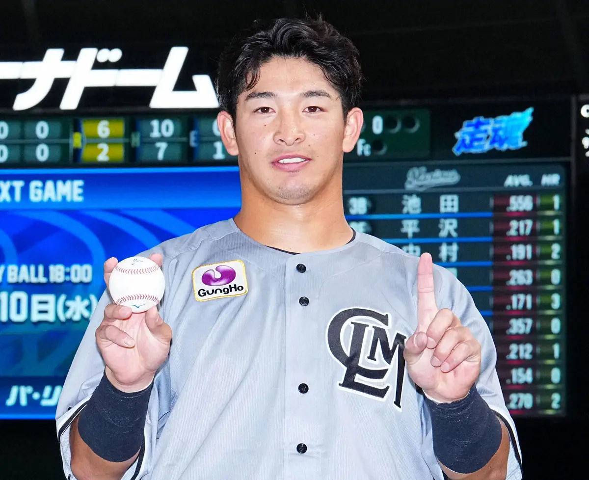 【画像・写真】ロッテ・池田　20代一般女性と結婚「とても優しく、僕と気が合い、頼りになる人」