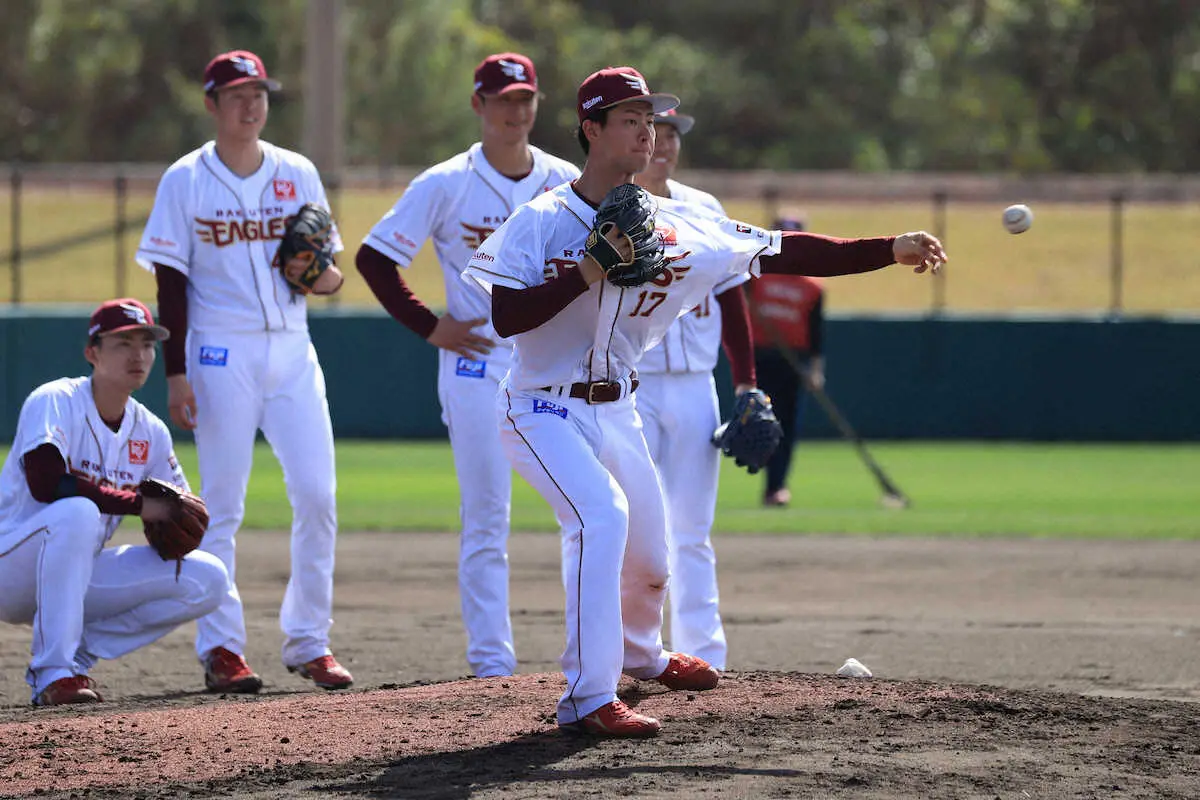 【画像・写真】楽天・今江監督がドラフト1位古謝のフィールディング＆投球を絶賛