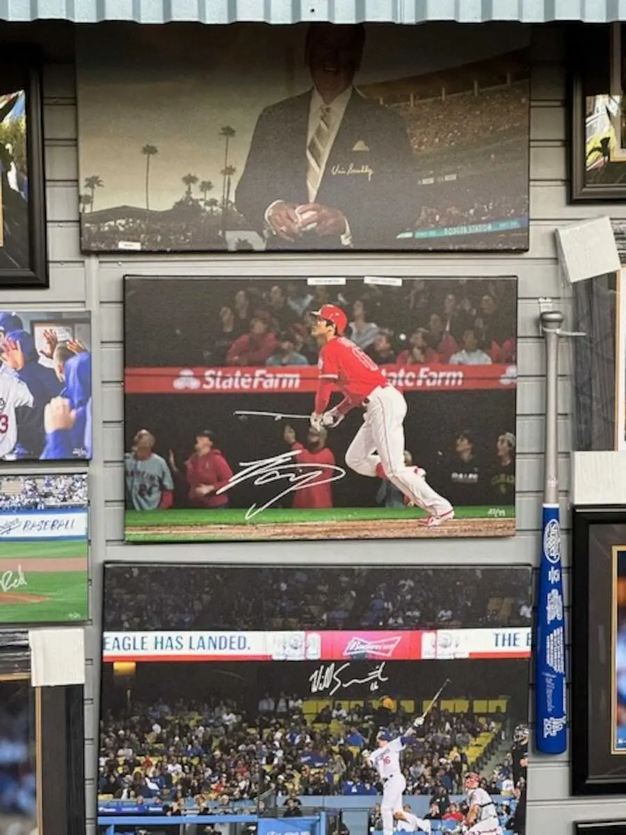 【画像・写真】大谷の1号ホームラン写真サイン付き（撮影・笹田　幸嗣通信員）