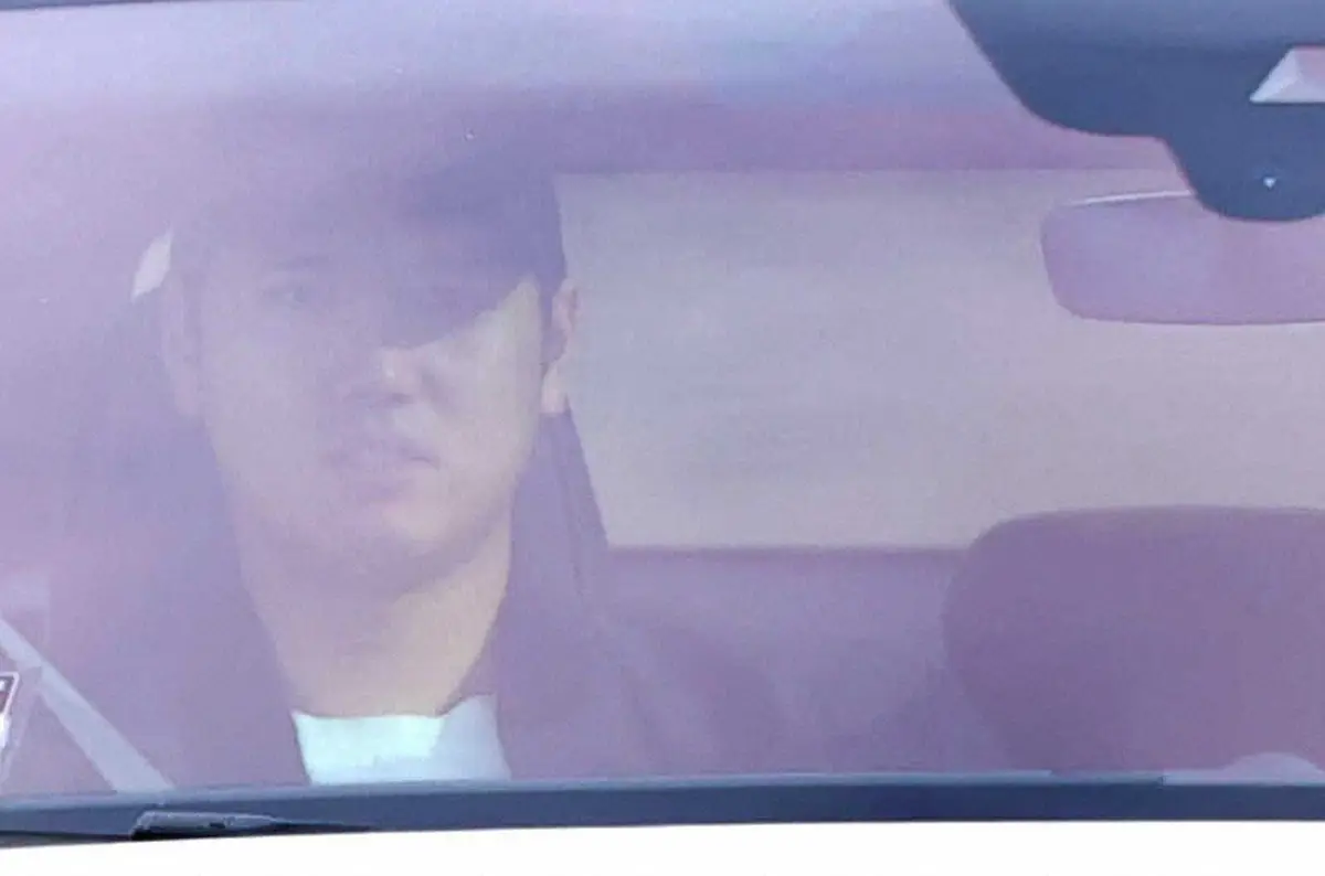 【画像・写真】キャンプ施設入りする大谷　（撮影・白鳥　佳樹）