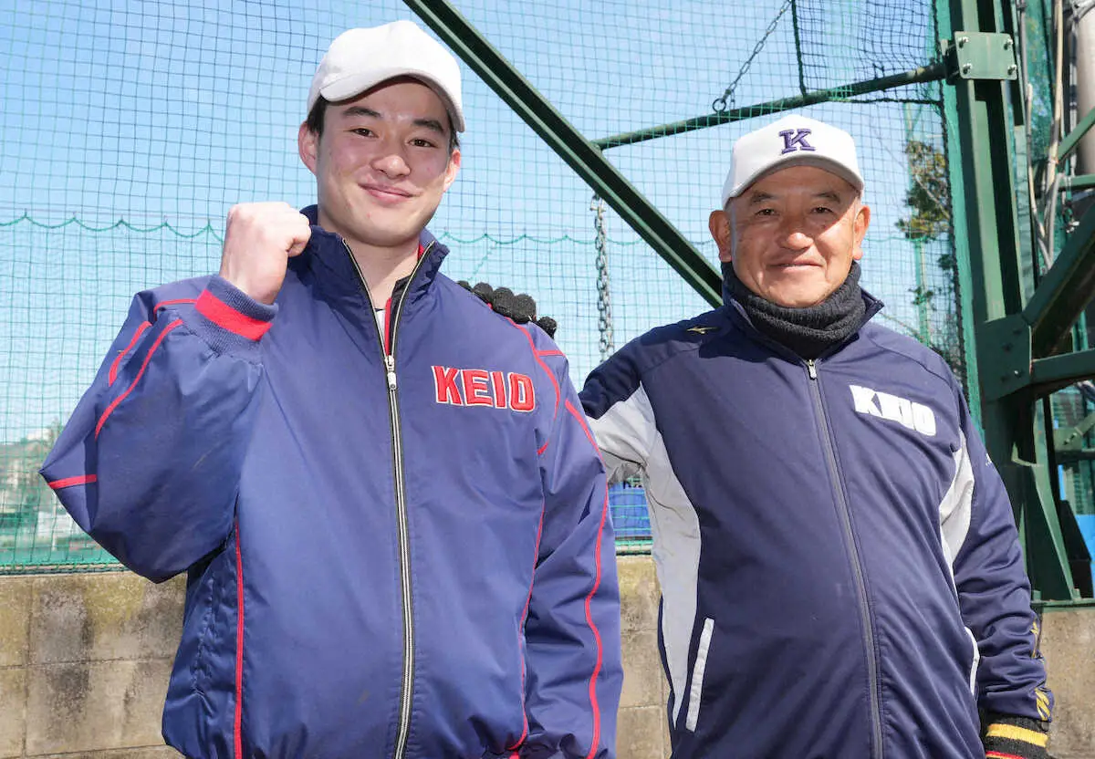 【画像・写真】美白王子こと慶応・丸田湊斗が新たな誓い「大学でも日本一」　今春のリーグ戦デビュー目指す