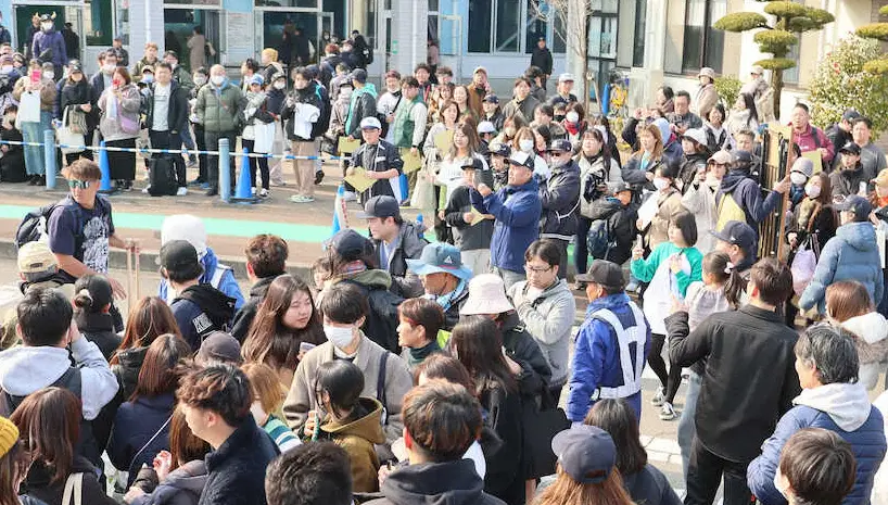 【画像・写真】オリ・杉本「ユニバかと思いました」　パ王者のキャンプ地に大観衆