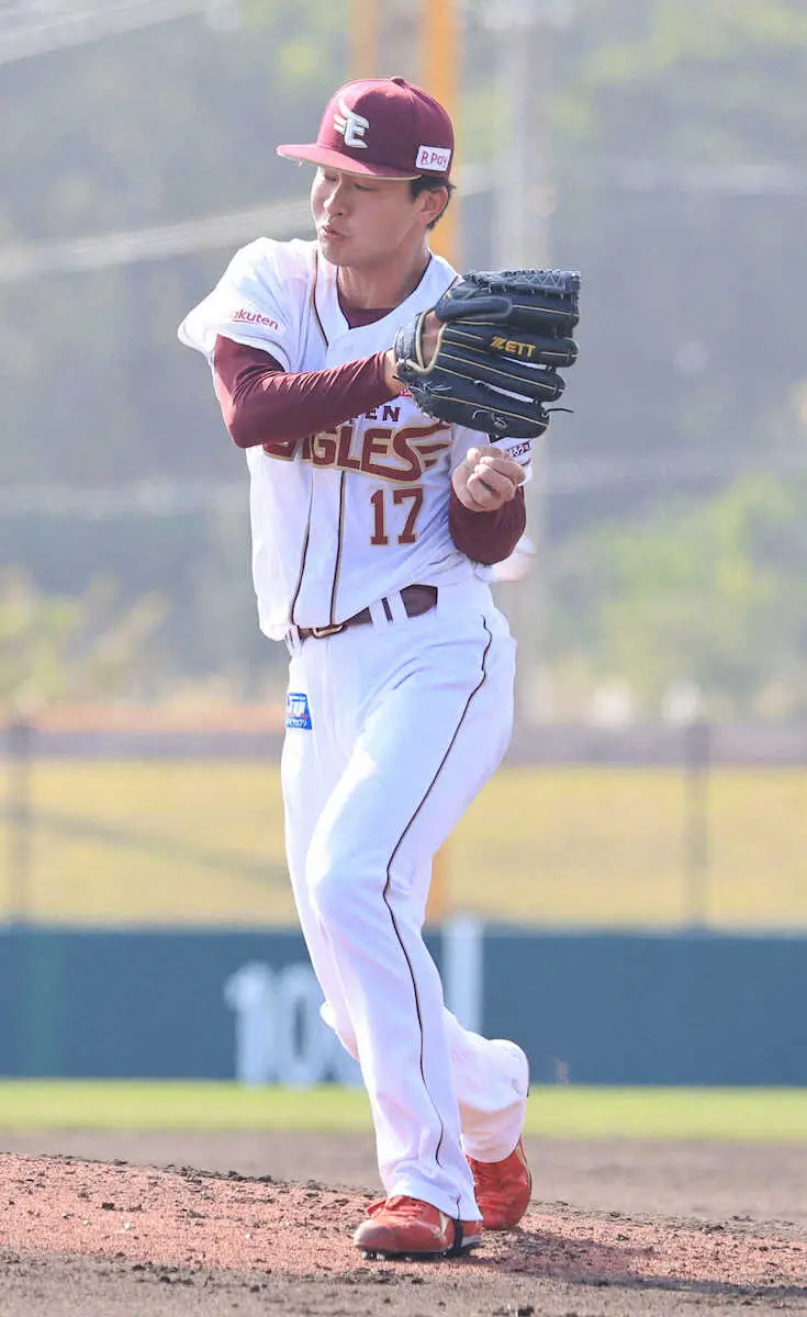 【画像・写真】楽天ドラ1・古謝がシート打撃初登板で2つの収穫、初安打に鼻の下伸ばした？同期もK斬り