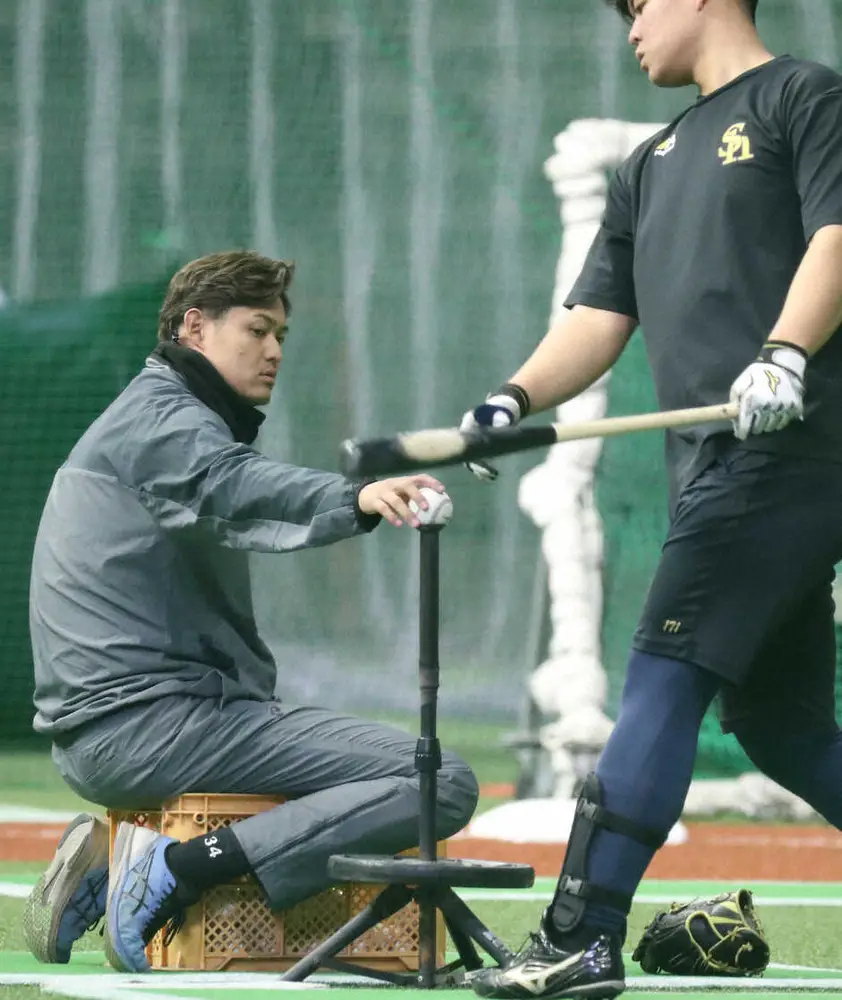 【画像・写真】ソフトバンク・椎野新3軍打撃投手兼3軍スタッフ「（打撃投手は）めちゃくちゃ難しい」