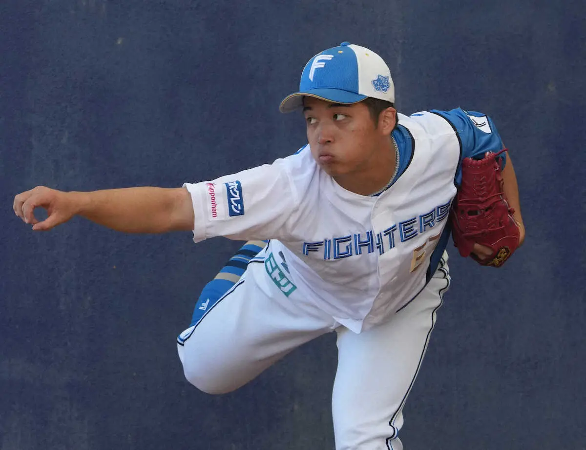 【画像・写真】日本ハム・山本拓　ブルペンから連投準備　体重管理も徹底し、1年乗り切る