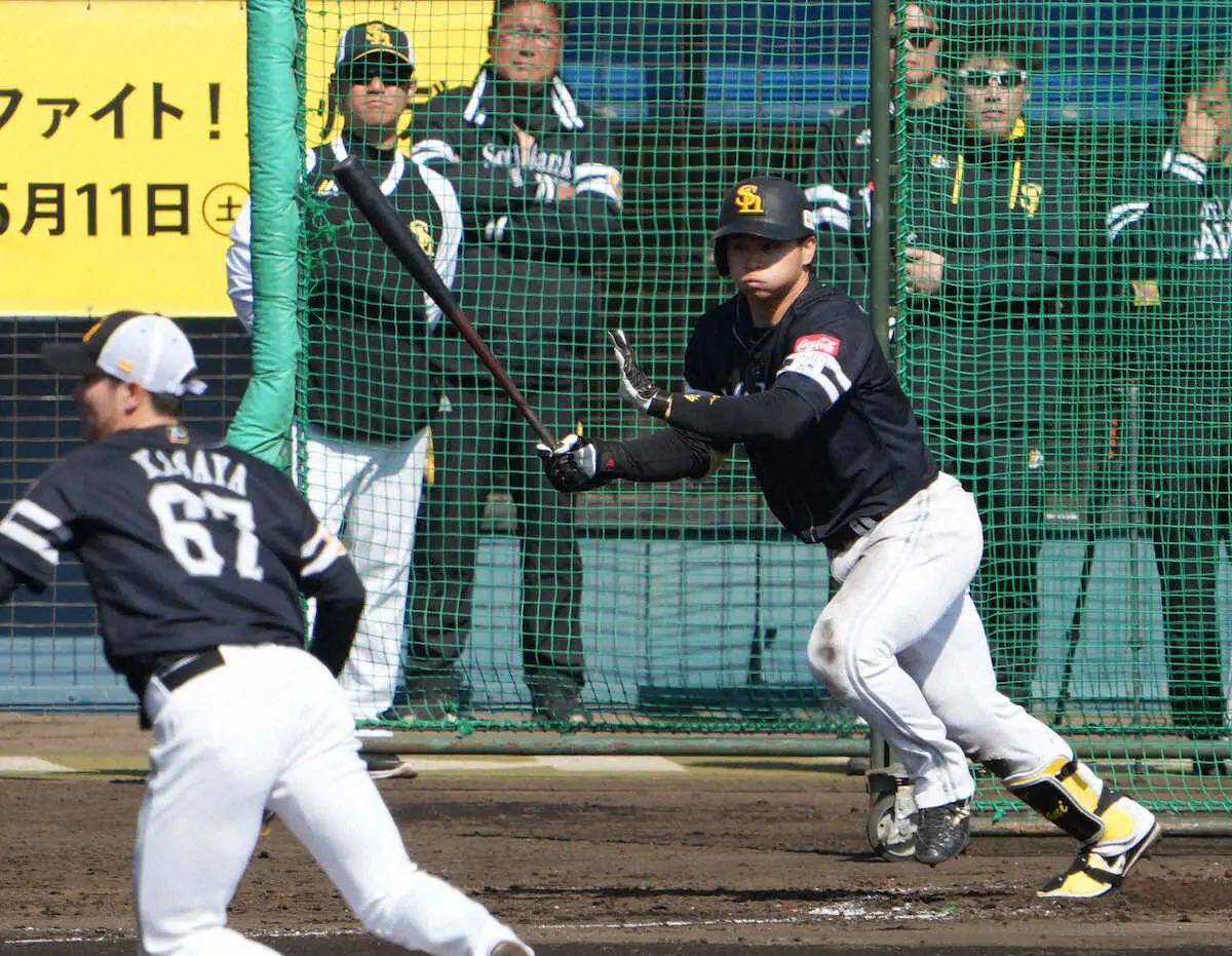 【画像・写真】ソフトBの捕手争いが激アツ！谷川原2安打、海野は“チーム1号”　ポスト甲斐に名乗り
