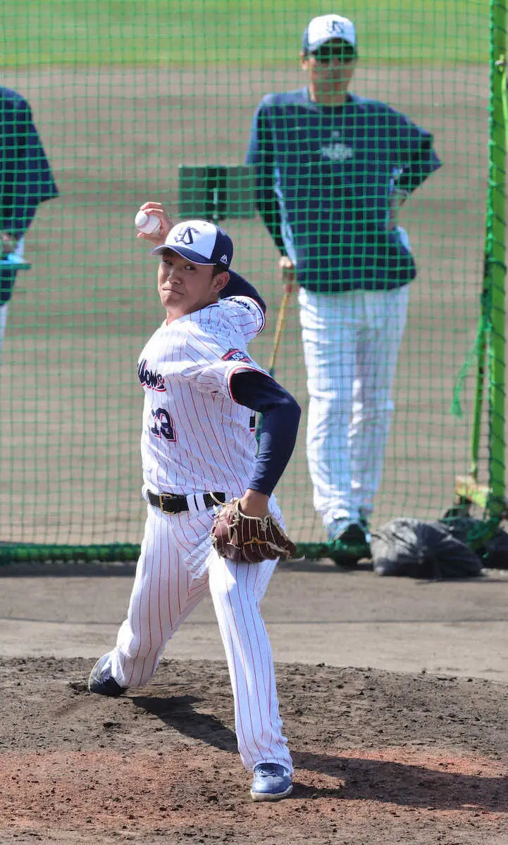 【画像・写真】ヤクルト・奥川　今春初ライブBP順調146キロ！復活へ関門突破　高津監督「一つずつ段階をクリア」