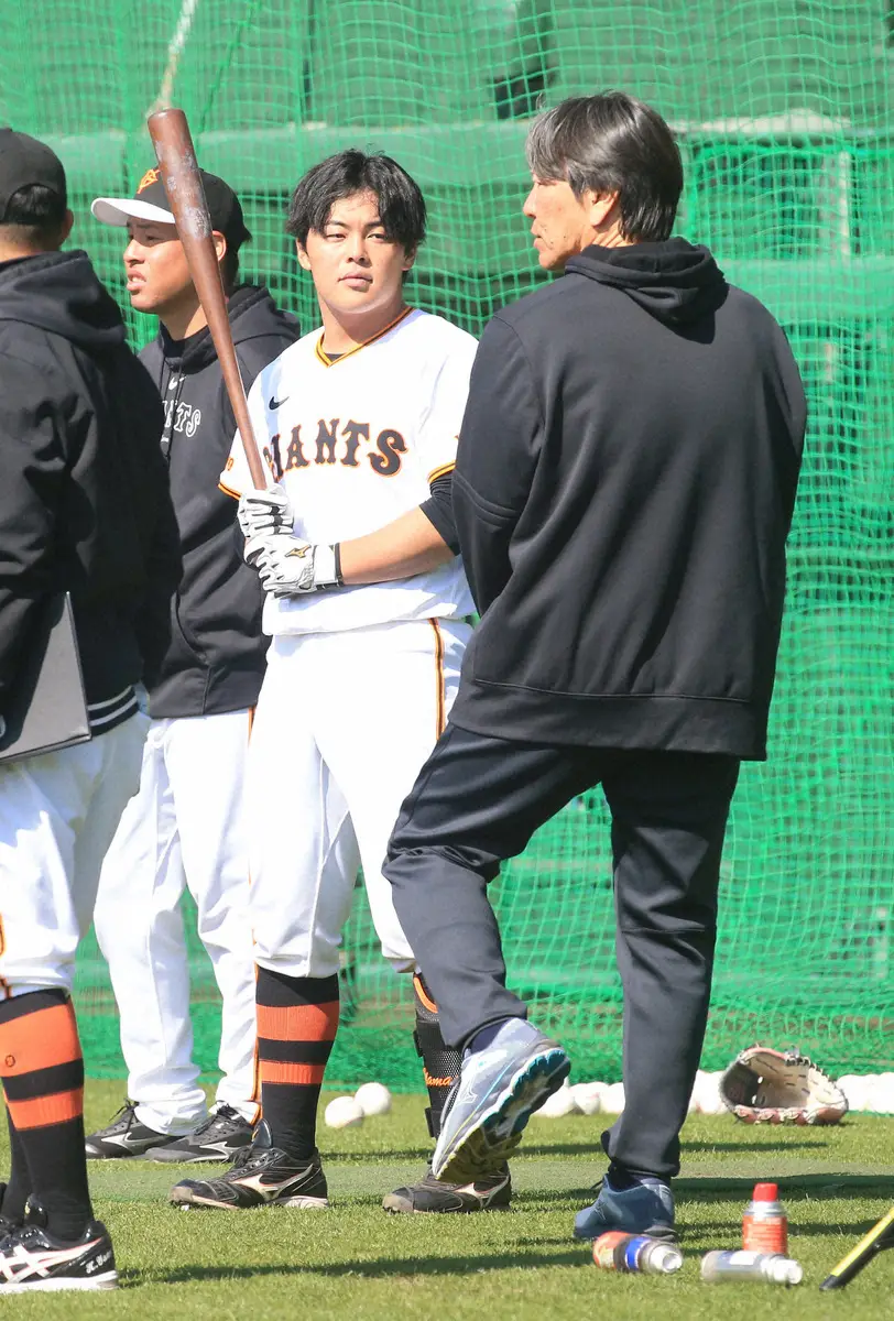 【画像・写真】巨人・山瀬が星稜の大先輩、松井氏の一発に「感動しました」