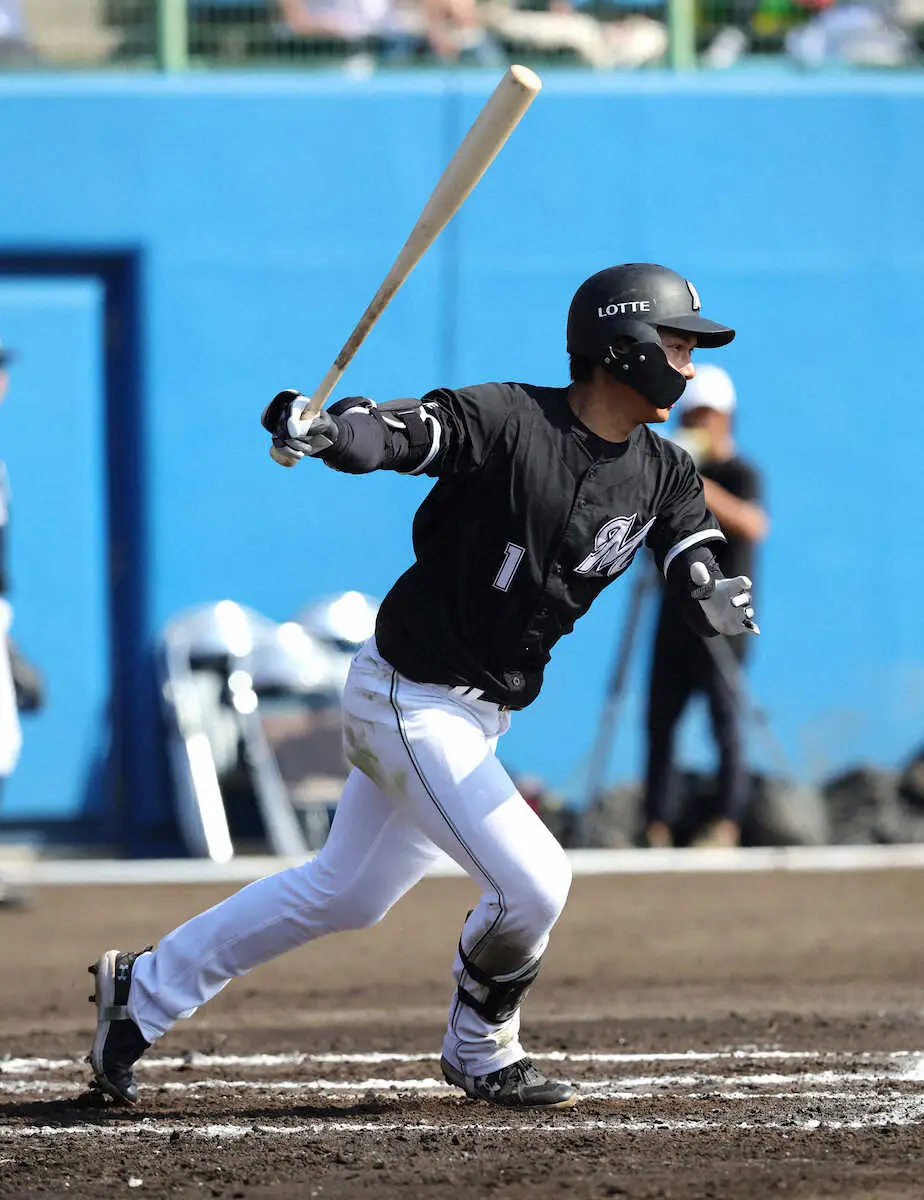 【画像・写真】6年目の今季こそスタメン定着へ　ロッテ藤原が2安打1打点と気を吐く