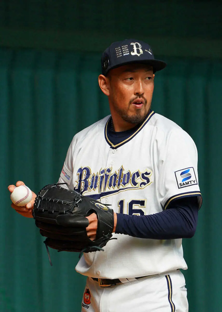 【画像・写真】オリ平野佳　今春4度目のブルペン投球「ちょっとずつフォームが固まりつつ…」