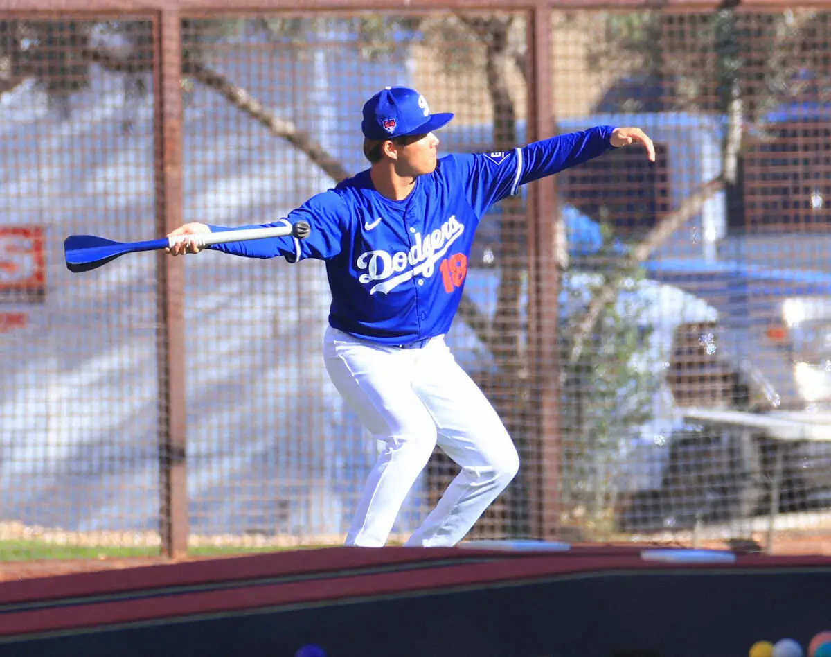 【画像・写真】ドジャース・由伸　オープン戦初登板は3.2？　ライブBPは18日→中5～6日で再登板