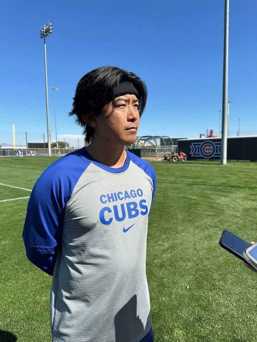 【画像・写真】カブス・今永昇太がキャンプ2度目のブルペンでピッチクロック確認「心の中で焦らないこと」