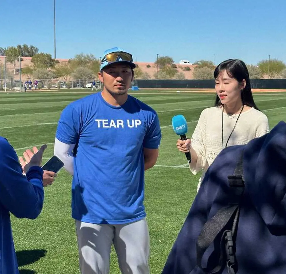 【画像・写真】カブス・鈴木誠也「昨年より動けている」メジャー3年目キャンプイン　24日オープン戦へ「体はいける」