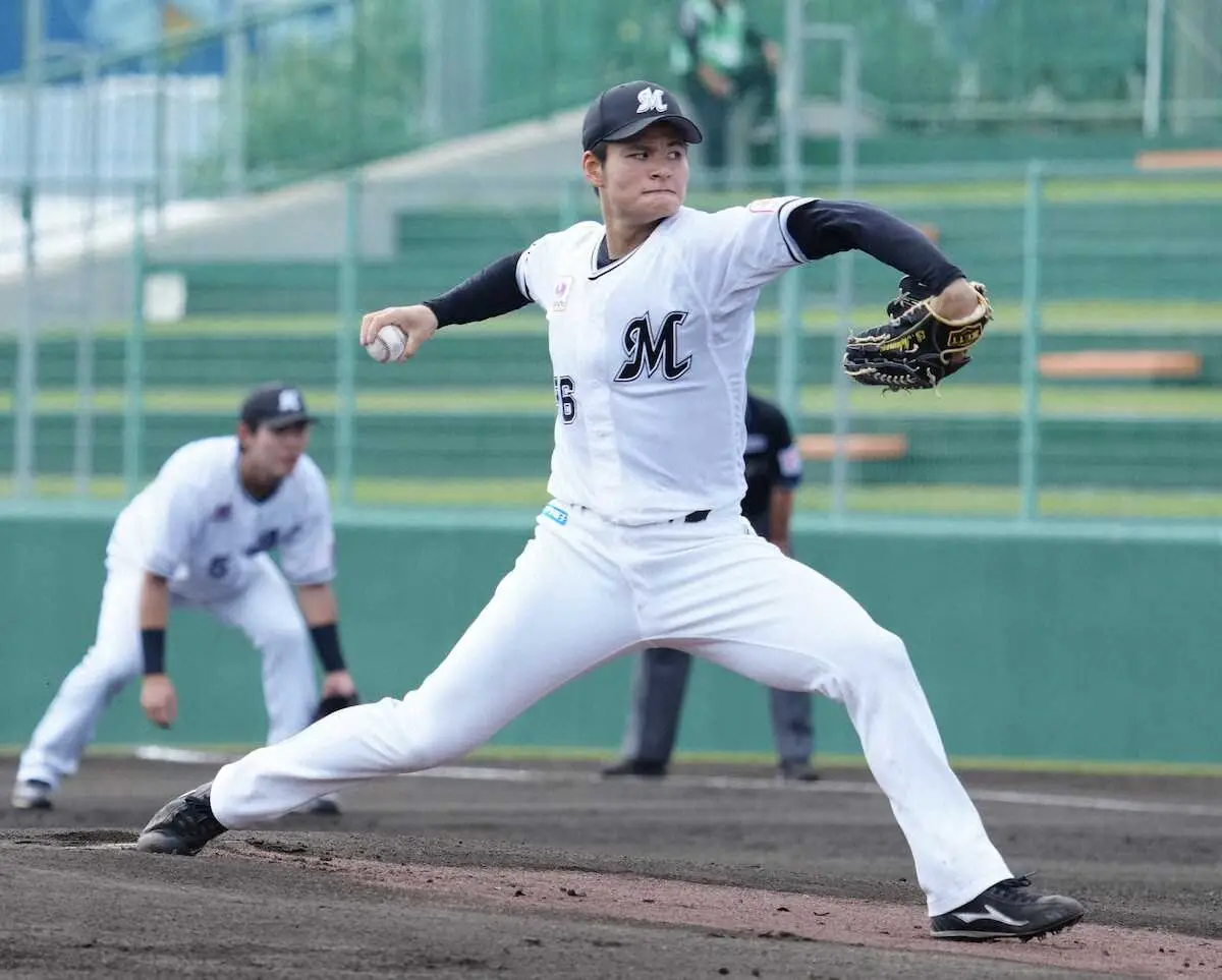 【画像・写真】森繁和氏　ロッテ・中森はデビュー当時の山井大介をイメージ　癖のないフォーム、リズムよく制球も○