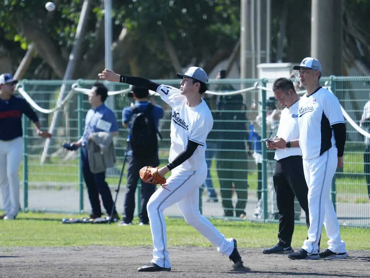 【画像・写真】ロッテ吉井監督　開幕投手候補3人の初実戦「そろっとゲート出るような感じで」