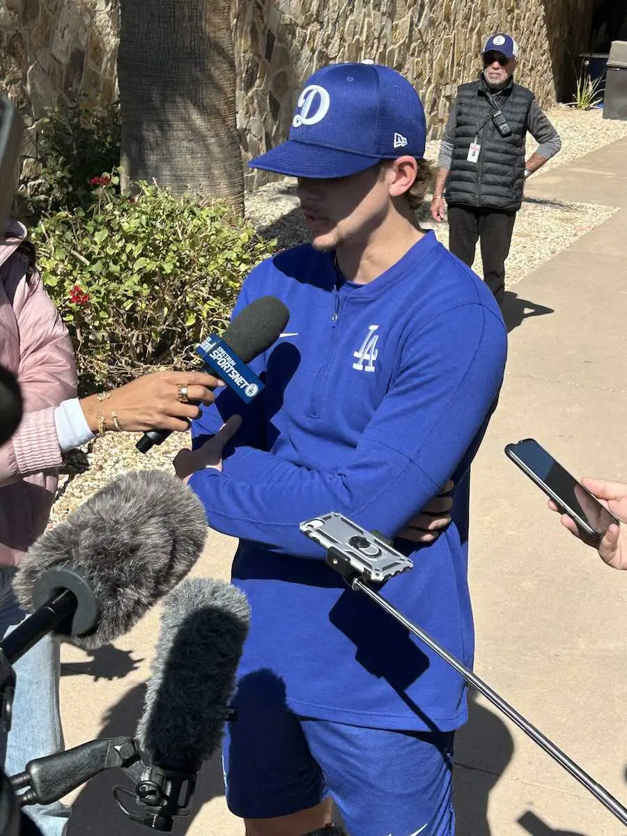 【画像・写真】ドジャース先発5番手の座を争うストーンが1回無失点、得意のチェンジアップでタティスを空振り三振