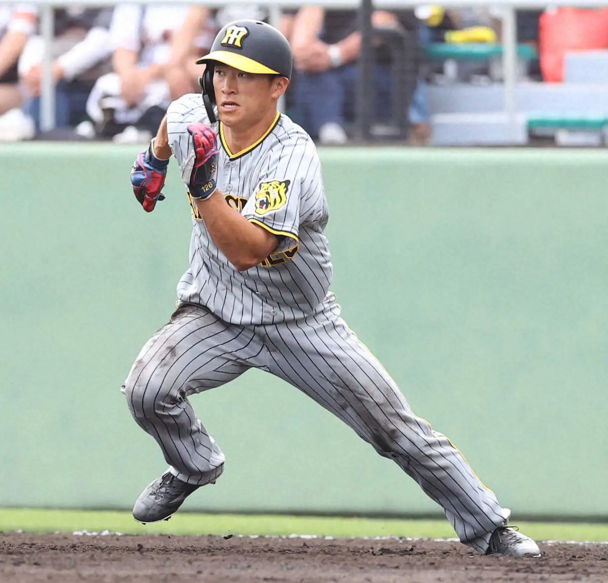 【画像・写真】阪神・育成2位福島　OP戦初盗塁も岡田監督チクリ「1球目から走れって言うてんのに」