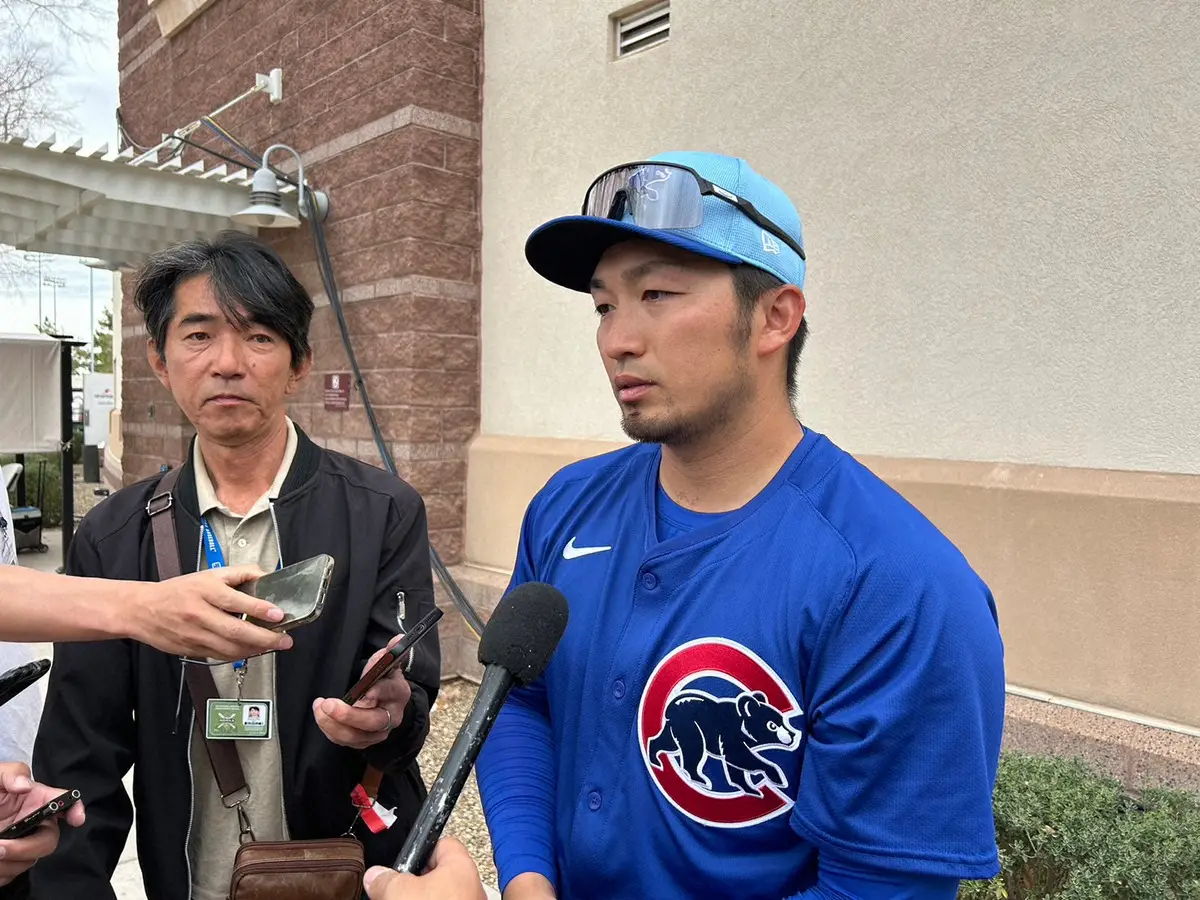 【画像・写真】カブス・鈴木誠也は今春初実戦で2打数1安打「ヒットどうこうより、どんどん振れたのが一番良かった」