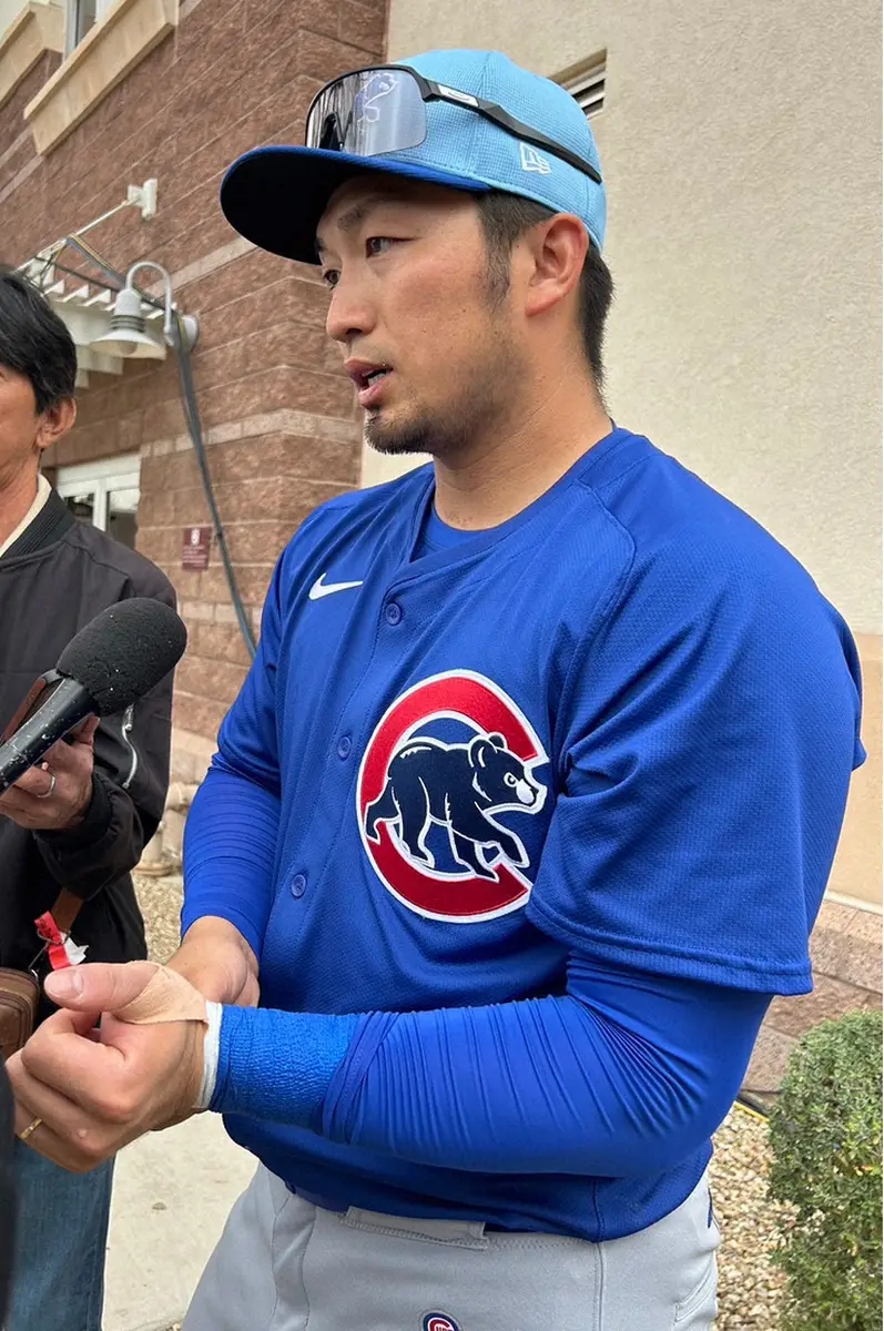 【画像・写真】カブス・鈴木　オープン戦初出場で左前打　初球強振「どんどんバットを振れた」