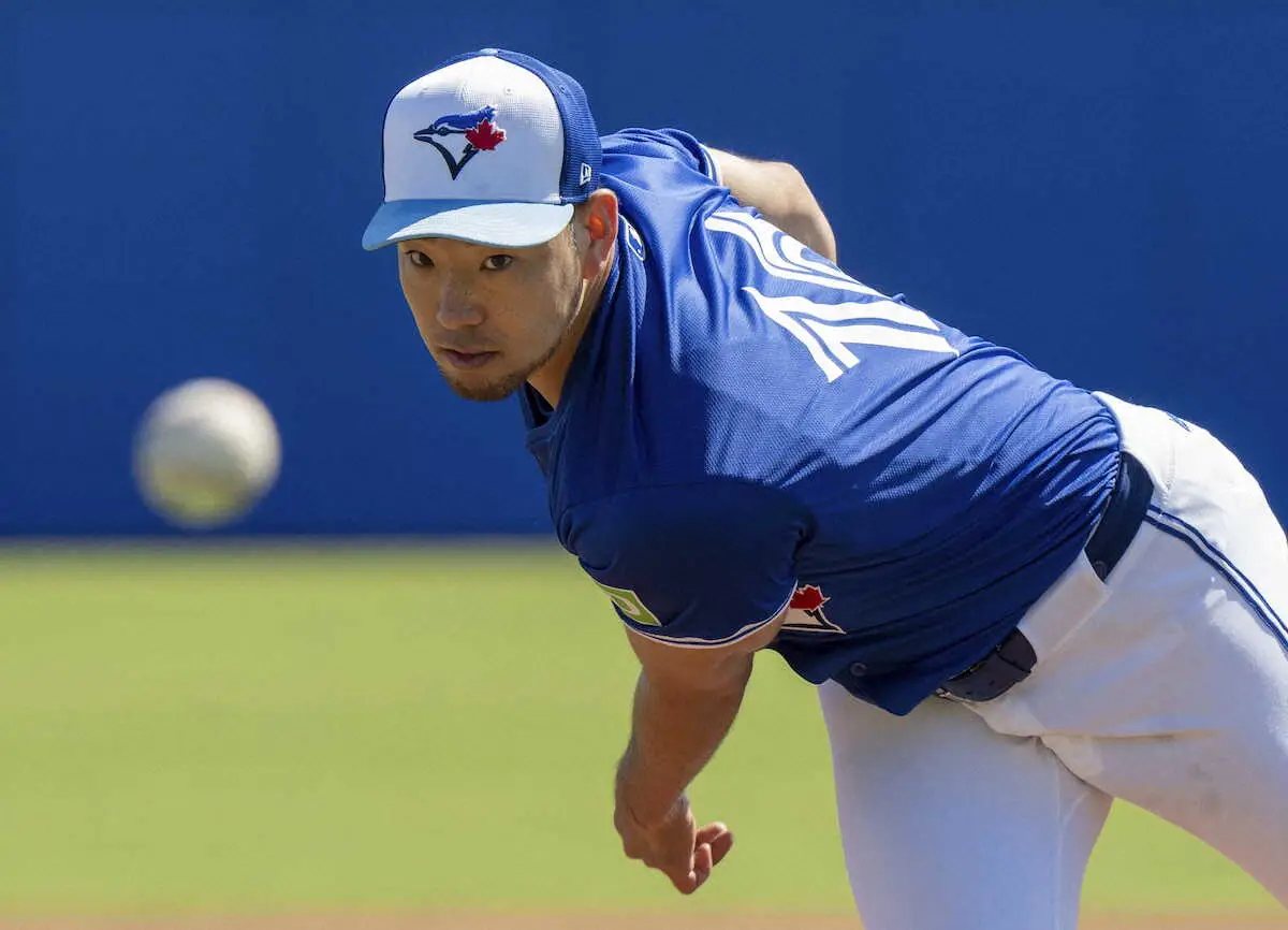 【画像・写真】ブルージェイズ・雄星2回3K無失点で勝ち投手　153キロに「気持ち的には少し落ち着く」