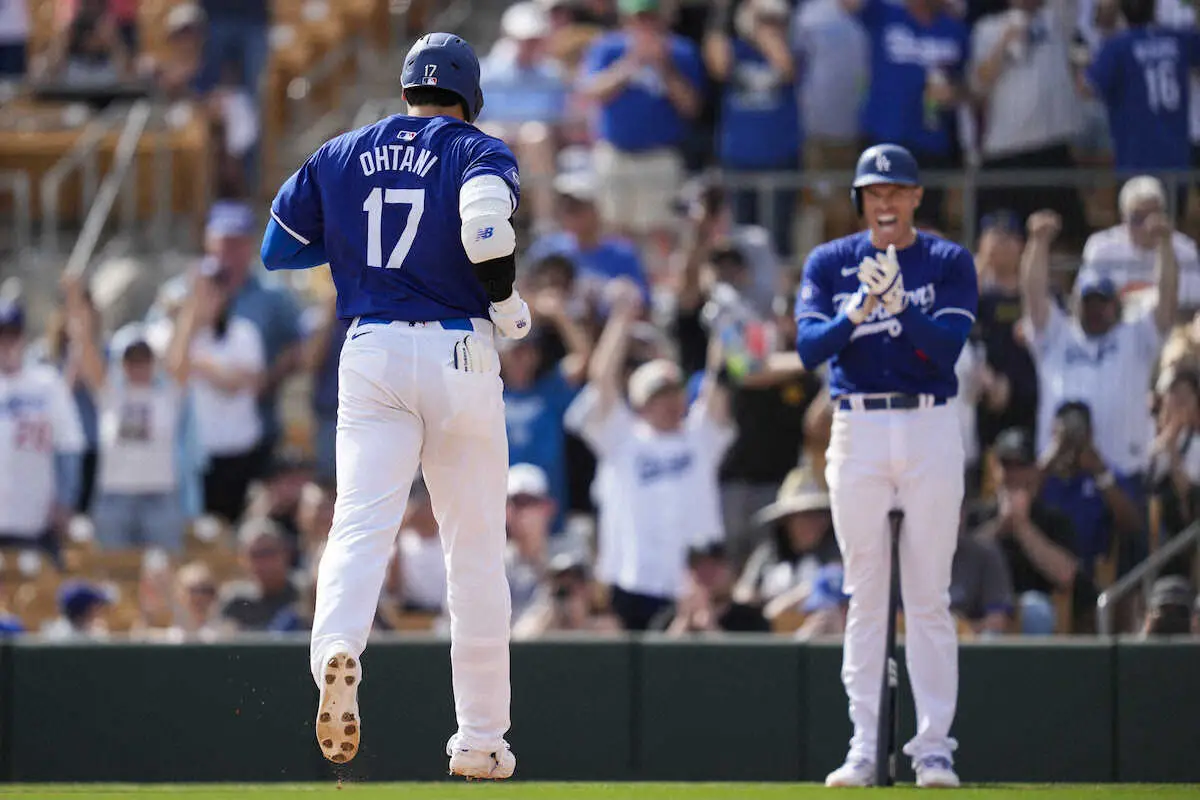 【画像・写真】大谷翔平がドジャースデビュー戦で衝撃1号　球団SNSも大はしゃぎで連続投稿　ファンも「眩しすぎる」