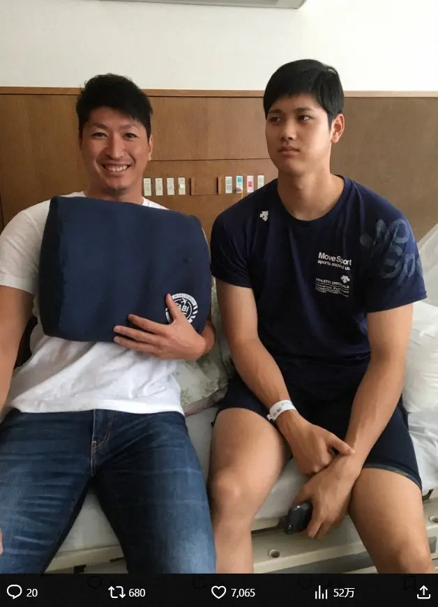 【画像・写真】大谷翔平結婚　日ハム同僚が驚き＆祝福　同期入団・新垣勇人氏も当時の写真公開「翔平ー！おめでとう！」