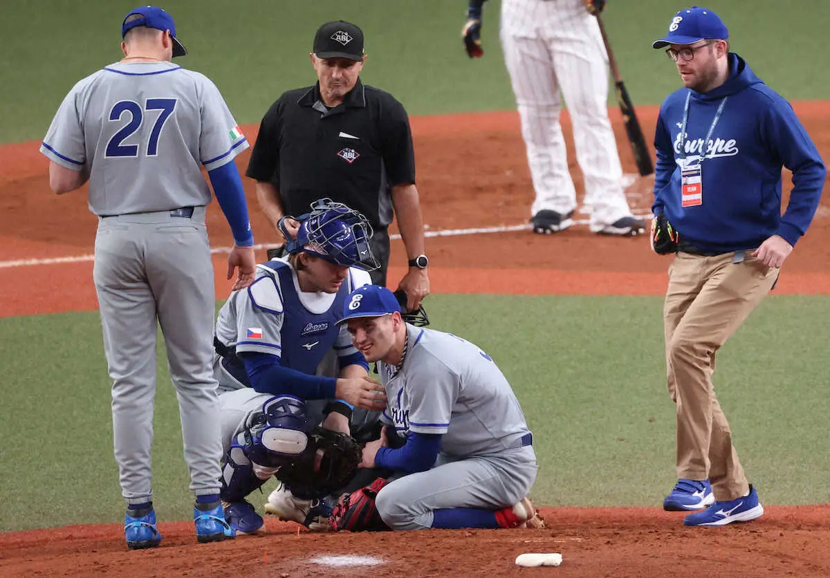 【画像・写真】【侍ジャパン】消防士としてWBCでも話題　欧州代表チェコ人投手が緊急降板…ネットで反響「無事を祈る」