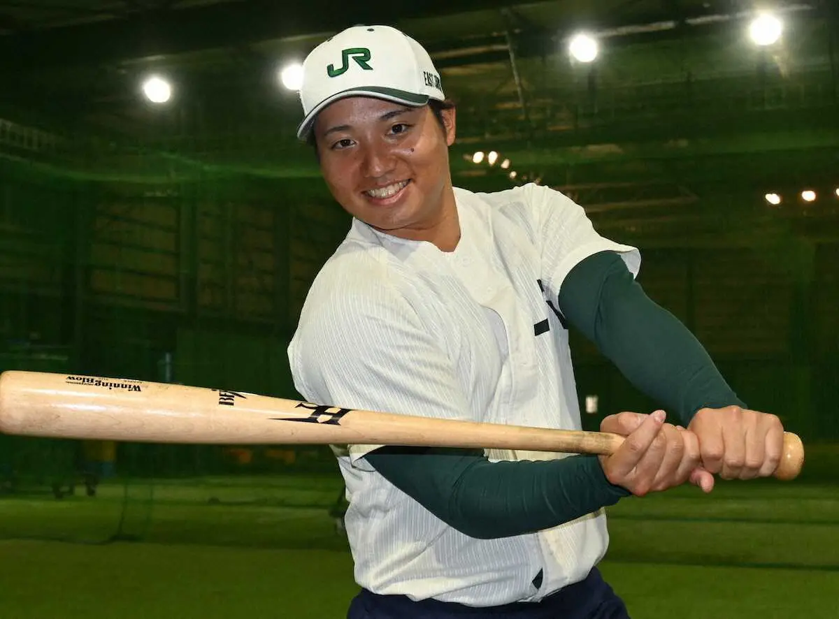 【画像・写真】JR東日本・栗林“遅咲き”の覚悟！「1年目から全部突き抜けるような結果を残したい」