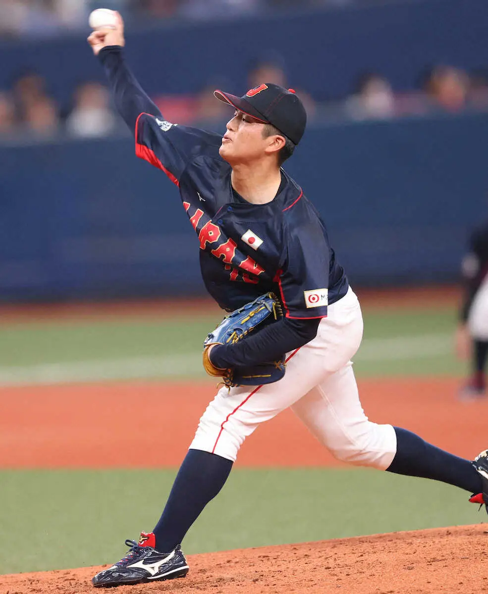 【画像・写真】【侍ジャパン】愛工大・中村優斗が自己最速タイの157キロ！古田敦也氏「慣れてる自分が怖い」