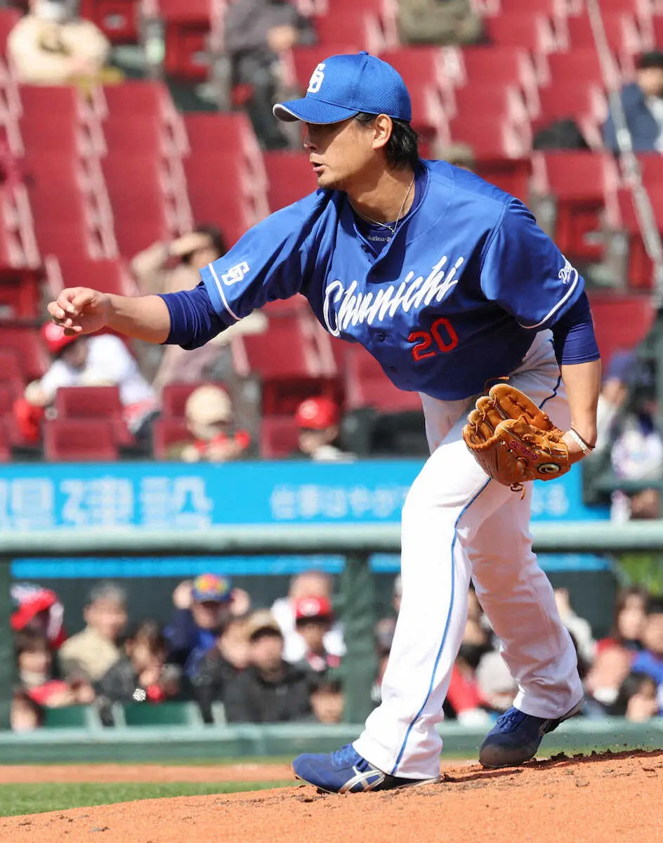 【画像・写真】中日・涌井　NPB史上初となる「4球団開幕投手」も　西武、ロッテ、楽天で大役務めた経験貴重