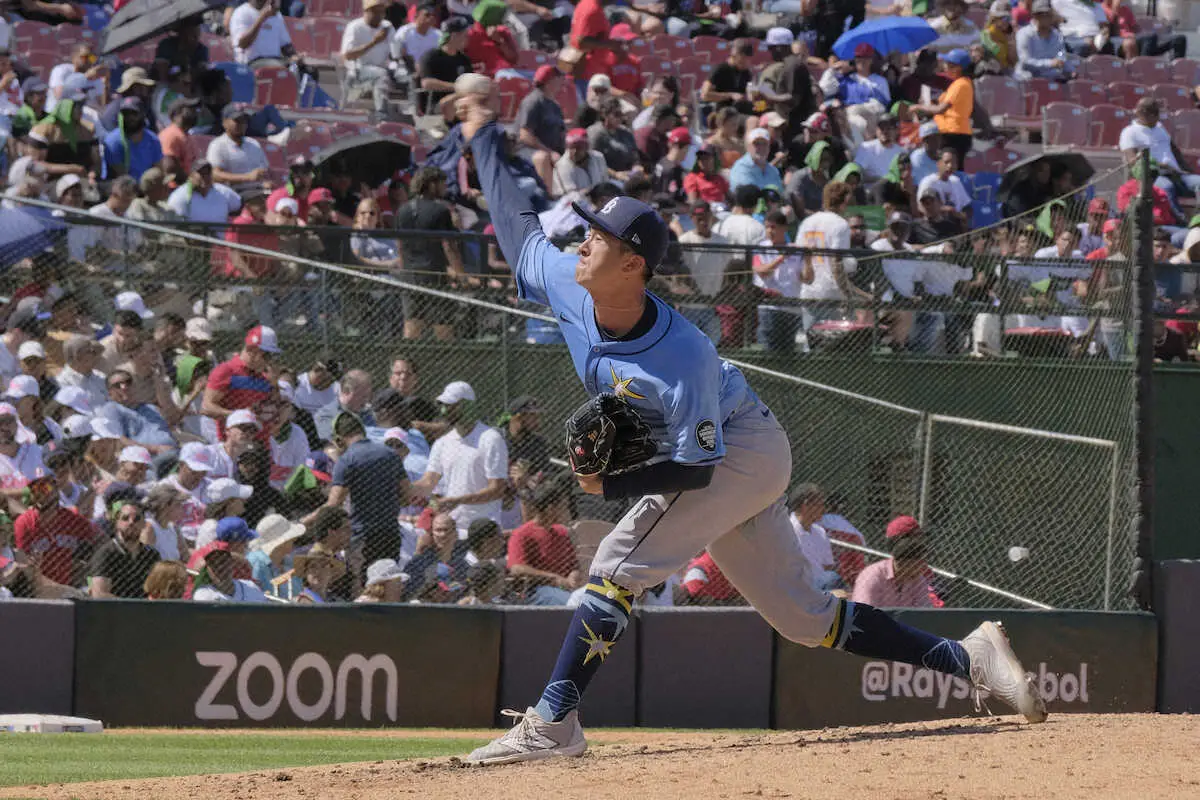 【画像・写真】レイズ・上沢直之　1回2/3を投げ5失点降板　4Kも4四球と制球力欠き、3試合連続失点